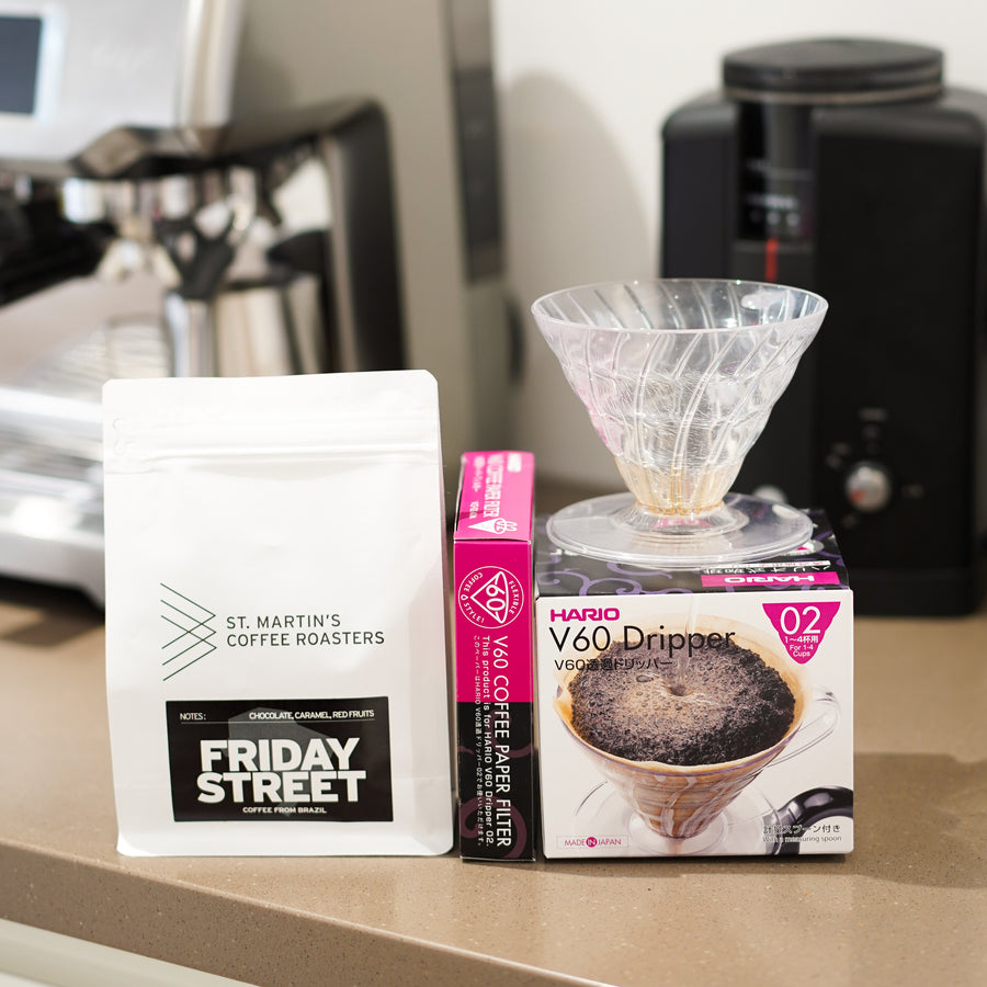 Hario V60 Brew Kit & Coffee